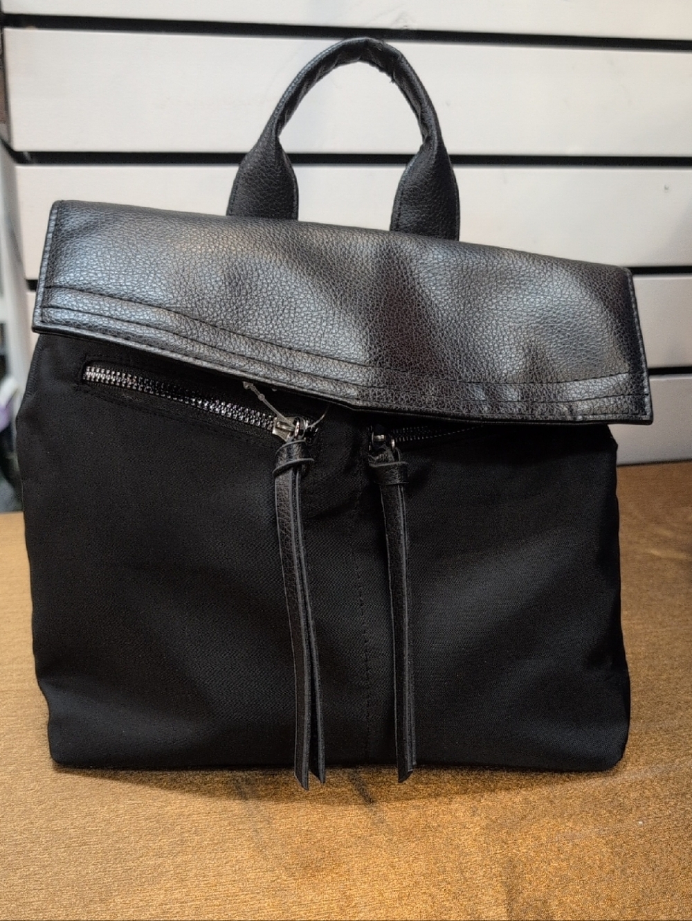 Botkier Black Zip-Front Backpack - Minimal Everyday Carry